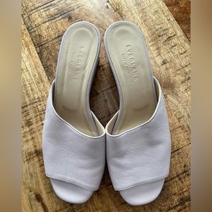 Everlane The Wedge Sandals Lavender